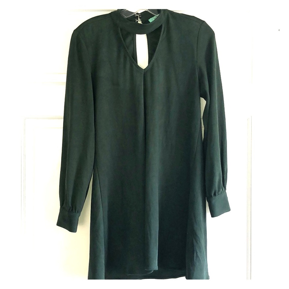 Karlie green size medium suede dress